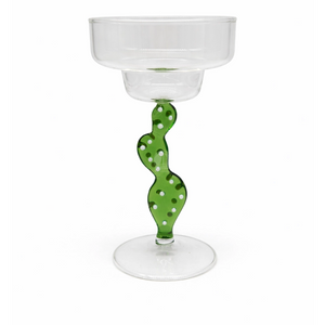 Cactus Twist Stem Cocktail Glass