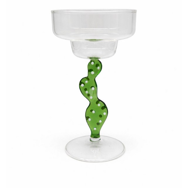 Cactus Twist Stem Cocktail Glass